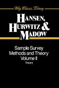 portada sample survey methods and theory, theory