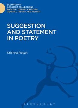 portada Suggestion and Statement in Poetry (in English)
