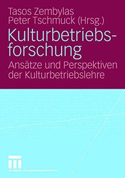 portada Kulturbetriebsforschung: Ansätze und Perspektiven der Kulturbetriebslehre (in German)