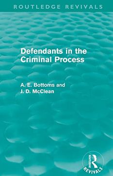 portada Defendants in the Criminal Process (Routledge Revivals)