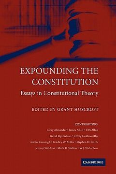 portada Expounding the Constitution Paperback (en Inglés)