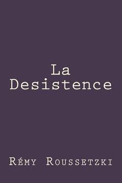 portada La Desistence (en Francés)