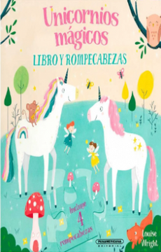 portada Unicornios Magicos Libro y Rompecabezas