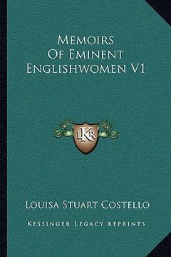 portada memoirs of eminent englishwomen v1 (en Inglés)