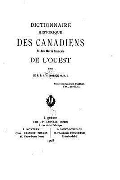portada Dictionnaire historique des Canadiens et des Métis français de l'Ouest (en Francés)