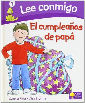 portada (imprenta) cumpleaños de papa.(lee conmigo 1).(violeta) (in Spanish)
