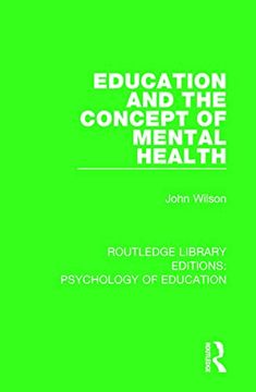 portada Education and the Concept of Mental Health (en Inglés)