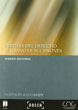 portada Perfiles del Derecho Italiano de Sucesiones: Colección Notariado hoy