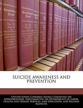 portada suicide awareness and prevention (en Inglés)