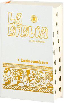 portada La Biblia Latinoamérica [Letra Grande] Cartoné Blanca, con Uñeros (in Spanish)