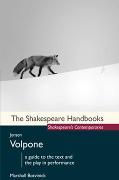 portada Jonson: Volpone (Shakespeare Handbooks) (en Inglés)