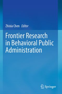 portada Frontier Research in Behavioral Public Administration (in English)