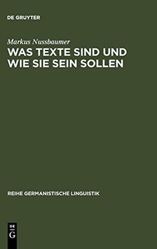 portada Was Texte Sind und wie sie Sein Sollen (en Alemán)
