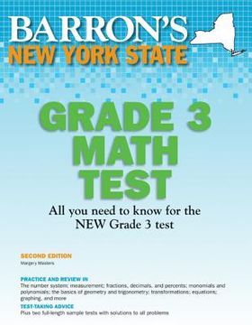 portada barron ` s new york state grade 3 math test (en Inglés)