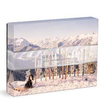 portada Gray Malin the Winter Holiday 500 Piece Double Sided Puzzle From Galison - Jigsaw Puzzle Featuring Malin’S Iconic Photography, Thick and Sturdy Pieces, Challenging Family Activity, Great Gift Idea!