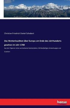 portada Das Wetterleuchten Uber Europa Am Ende Des Jahrhunderts Gesehen Im Jahr 1788 (German Edition)