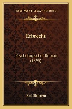 portada Erbrecht: Psychologischer Roman (1895) (en Alemán)