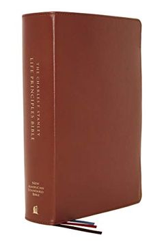 portada Nasb, Charles f. Stanley Life Principles Bible, 2nd Edition, Genuine Leather, Brown, Thumb Indexed, Comfort Print: Holy Bible, new American Standard Bible (en Inglés)