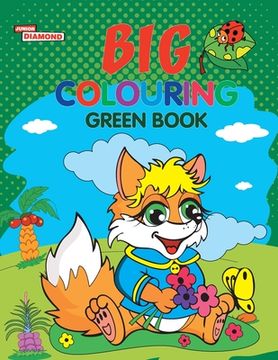 portada Big Colouring Green Book for 5 to 9 years Old Kids Fun Activity and Colouring Book for Children (en Inglés)