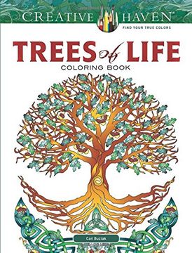 portada Creative Haven Trees of Life Coloring Book (Creative Haven Colouring Books)