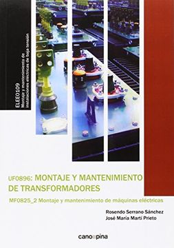 portada Uf0896 Montaje y Mantenimiento de Transformadores
