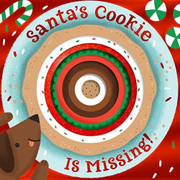 portada Santa's Cookie is Missing! (Board Book With Die-Cut Reveals) 
