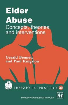 portada Elder Abuse: Concepts, Theories and Interventions (en Inglés)