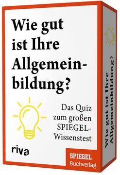 portada Wie gut ist Ihre Allgemeinbildung? (Spiel): Das Quiz zum Neuen Spiegel-Wissenstest. Das Perfekte Geschenk zu Geburtstag Oder Weihnachten für Alle Quizfans. Schule Dein Allgemeinwissen (en Alemán)