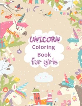 portada Unicorn Coloring Book for Kids: Coloring Activity Book for Kids, 50 Adorable Designs for Boys and Girls
