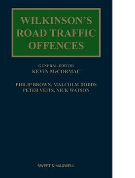 portada Wilkinson's Road Traffic Offences 31St ed (en Inglés)