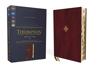 portada Niv, Thompson Chain-Reference Bible, Handy Size, Leathersoft, Burgundy, Thumb Indexed, red Letter, Comfort Print (en Inglés)