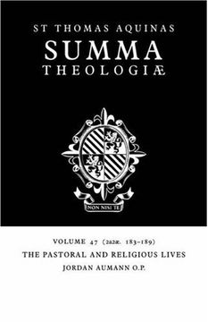 portada Summa Theologiae V47: 2A2Ae. 183-189: Pastoral and Religious Lives v. 47 (en Inglés)