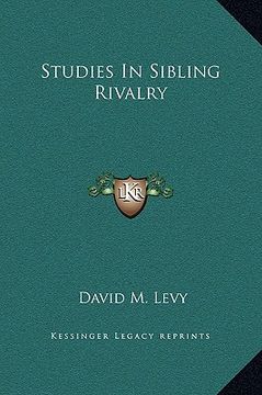 portada studies in sibling rivalry (en Inglés)