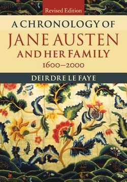 portada A Chronology of Jane Austen and her Family 2nd Edition Paperback (en Inglés)