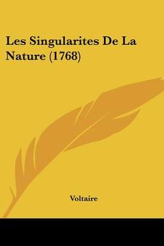 portada les singularites de la nature (1768) (en Inglés)