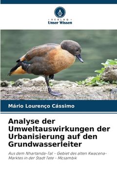 portada Analyse der Umweltauswirkungen der Urbanisierung auf den Grundwasserleiter (in German)