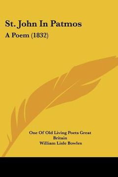 portada st. john in patmos: a poem (1832) (in English)