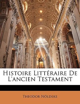 portada histoire littraire de l'ancien testament