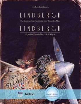 portada Lindbergh: Die Abenteuerliche Geschichte Einer Fliegenden Maus / Kinderbuch Deutsch-Türkisch mit Mp3-Hörbuch zum Herunterladen