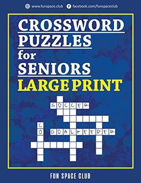 portada Crossword Puzzles for Seniors Large Print: Crossword Easy Puzzle Books (Crossword jam and Word Whizzle Search Puzzle Wordbrain Books for Adults (en Inglés)