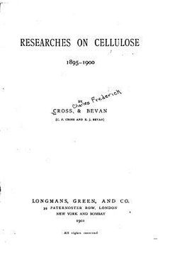 portada Researches on Cellulos (en Inglés)