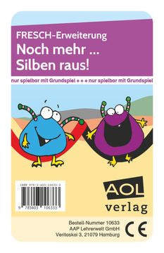 portada Fresch-Erweiterung: Noch Mehr. Silben Raus! (in German)