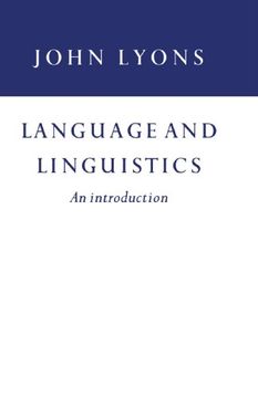 portada Language and Linguistics (en Inglés)