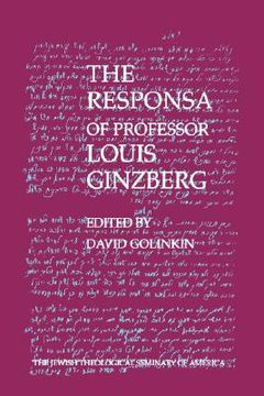 portada the responsa of professor louis ginzberg