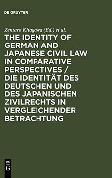 portada The Identity of German and Japanese Civil law in Comparative Perspectives 
