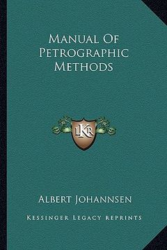 portada manual of petrographic methods (en Inglés)