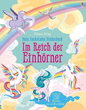 portada Mein Funkelndes Stickerbuch: Im Reich der Einhörner (en Alemán)