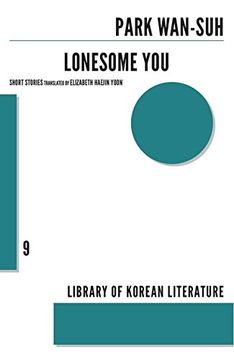 portada Lonesome you (Library of Korean Literature) (in English)