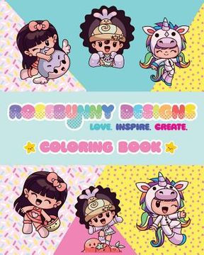 portada Rosebunny Designs Love Inspire Create Coloring Book (en Inglés)