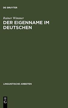 portada Der Eigenname im Deutschen (en Alemán)